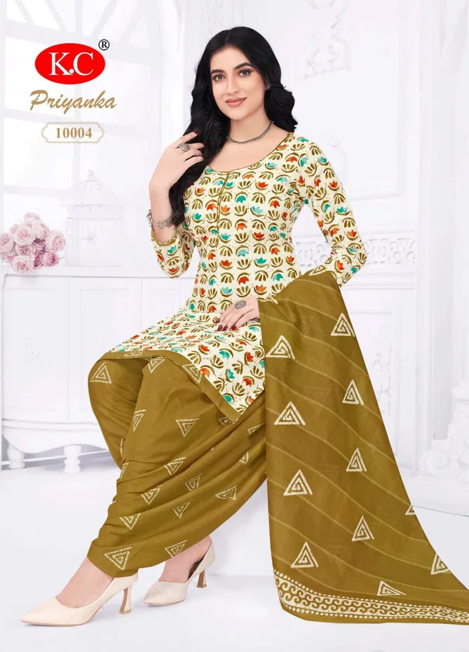 Priyanka Vol 10 By Kc Cotton Printed Readymade Dress Suppliers In India